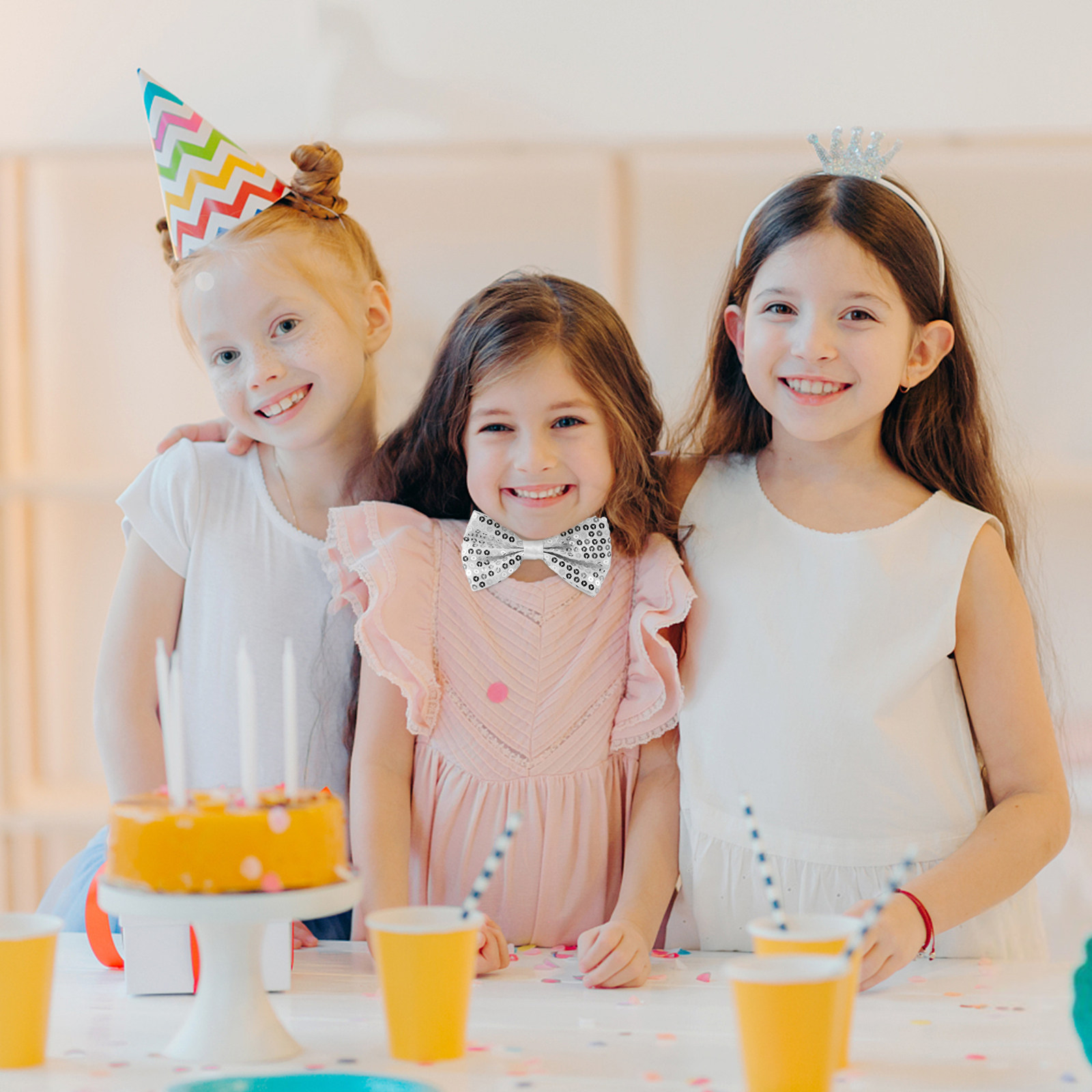 5Pcs Kids Bow Ties Sequin Spar - Bow Tie Pre Tied recension och pris